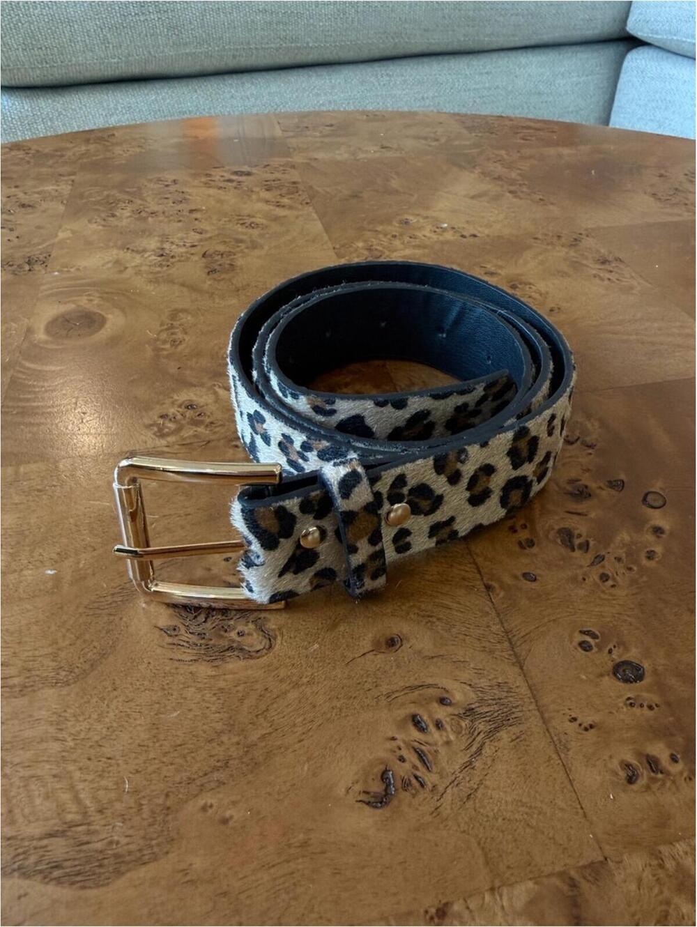 Leopard Print Belt